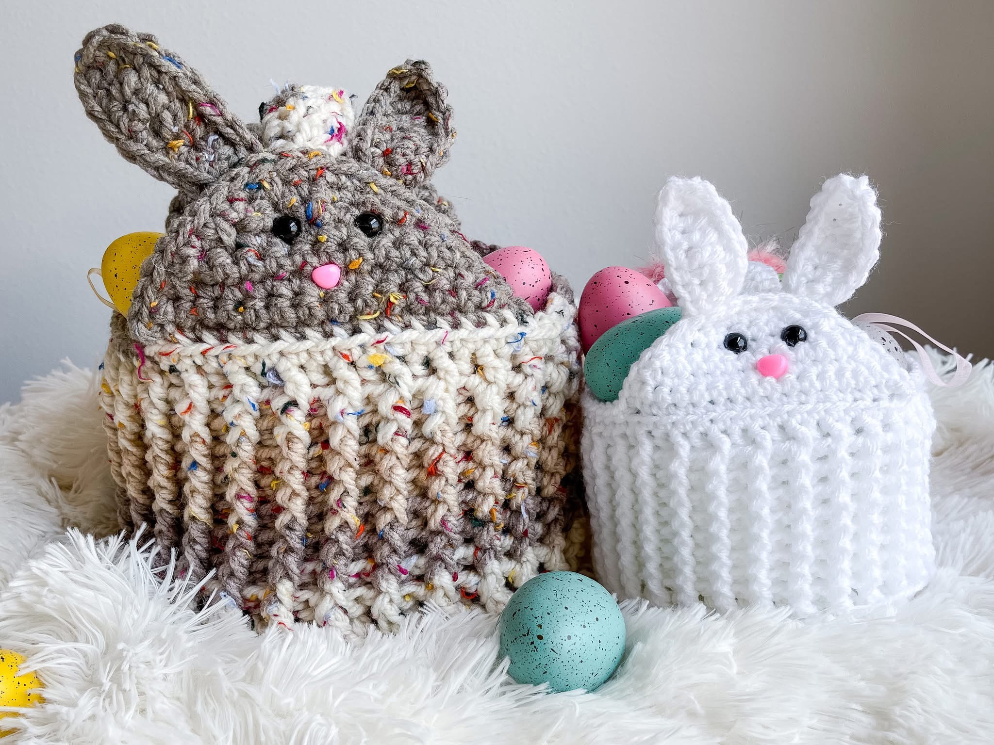 Crochet Bunny Basket Hy Nana’s Crafty Home
